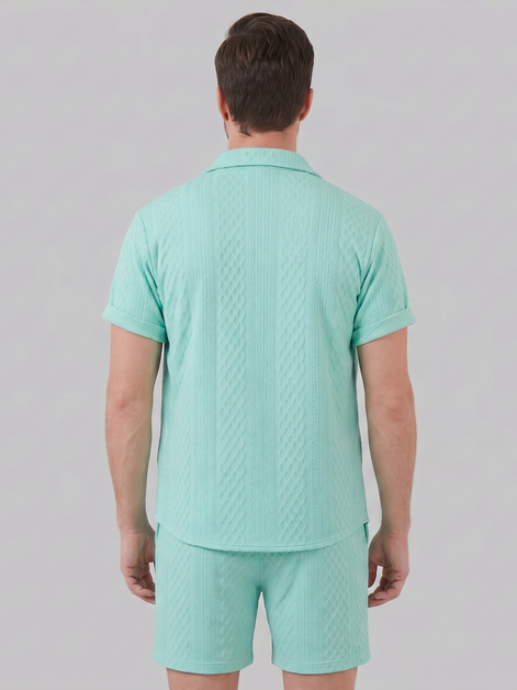 Men's Summer Waffle Outfit Set