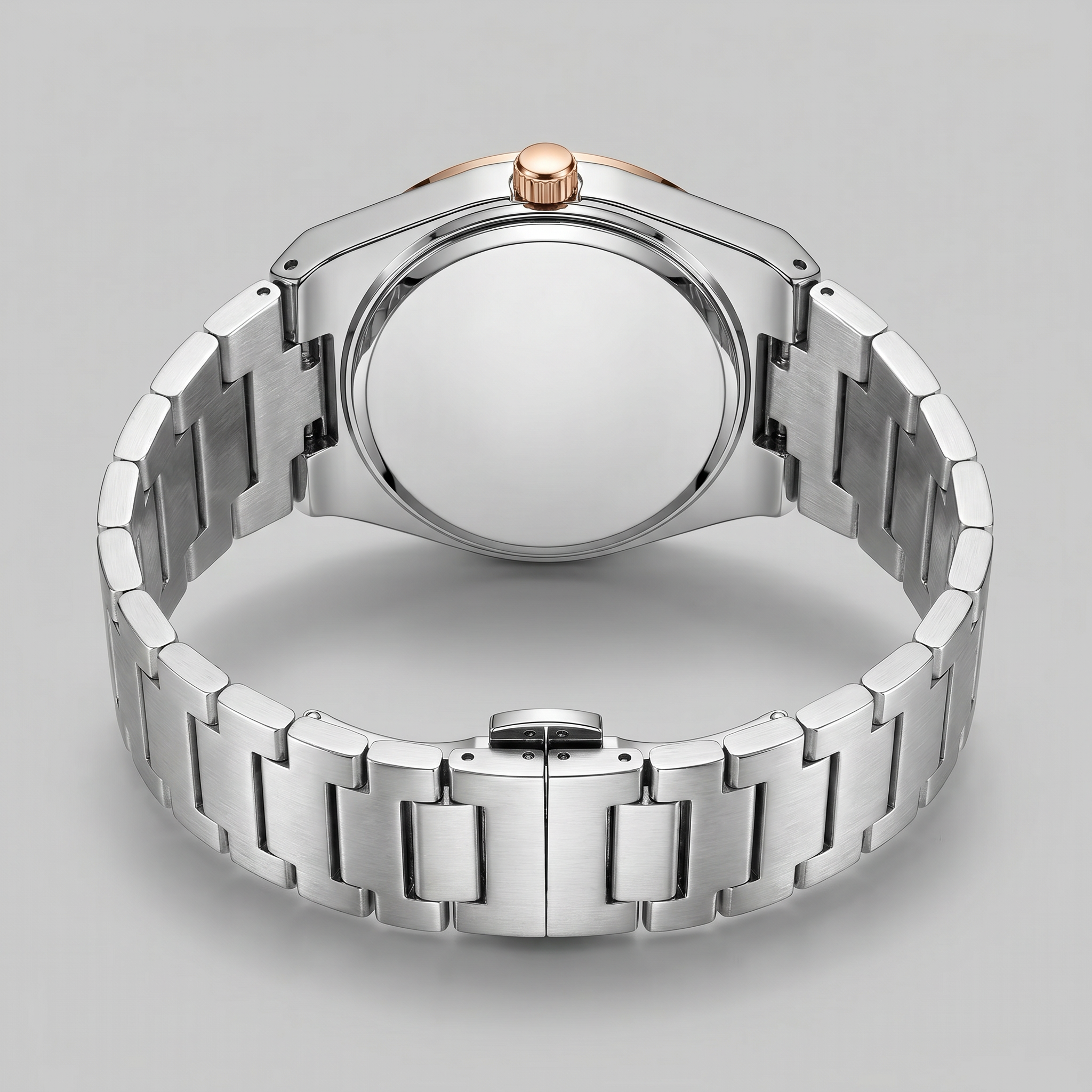 Men's Sunburst Dial Steel Bracelet Watch