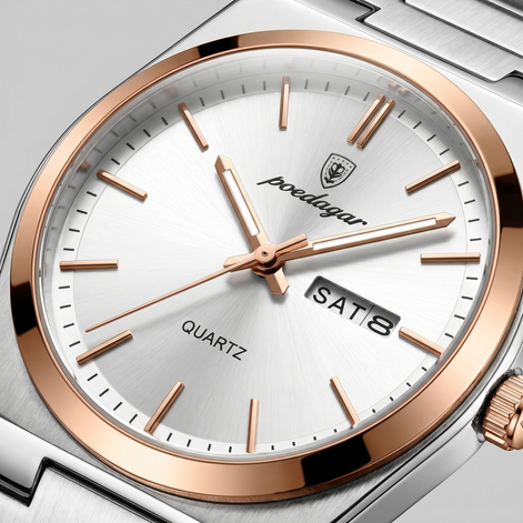 Men's Sunburst Dial Steel Bracelet Watch