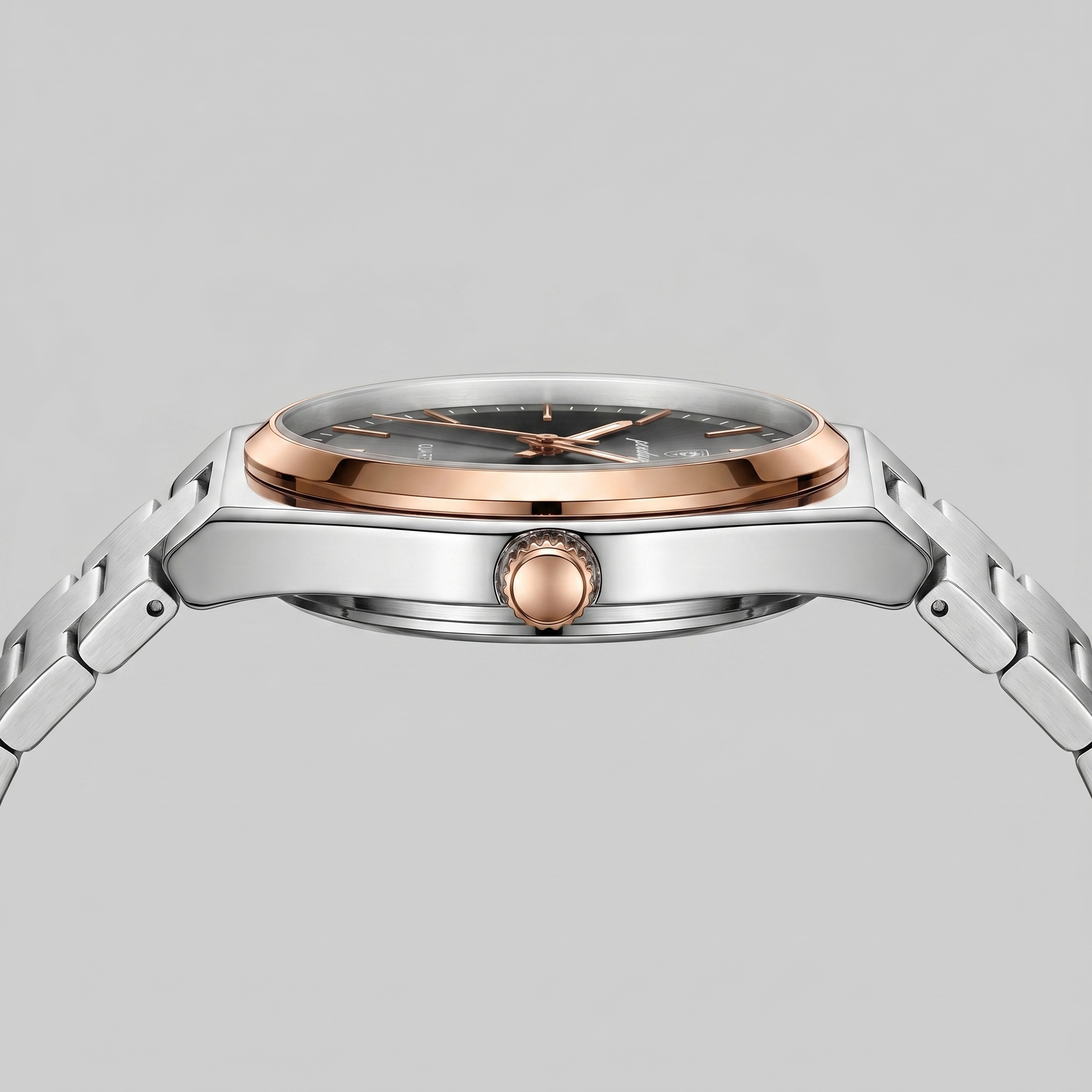 Men's Sunburst Dial Steel Bracelet Watch