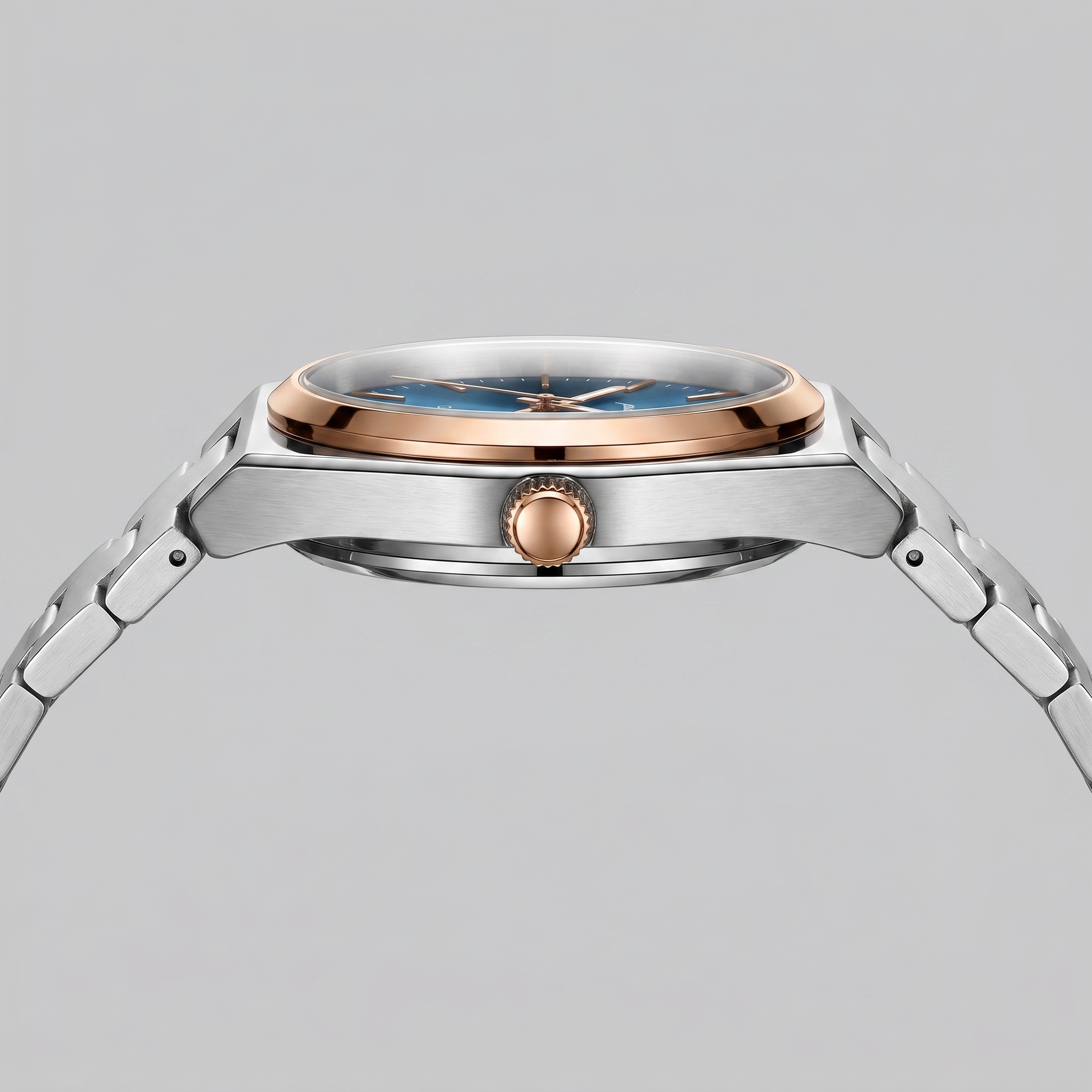 Men's Sunburst Dial Steel Bracelet Watch