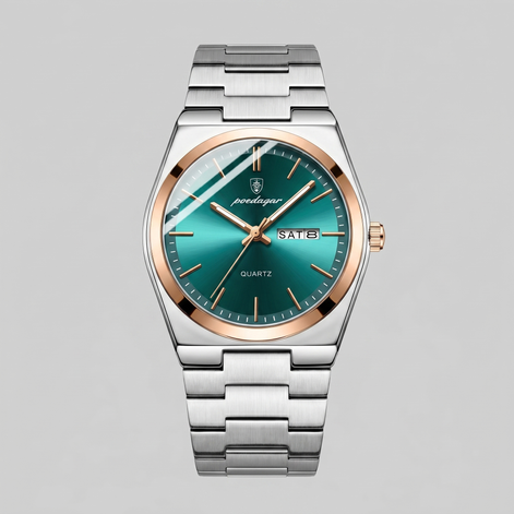 Men's Sunburst Dial Steel Bracelet Watch
