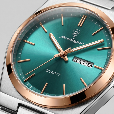 Men's Sunburst Dial Steel Bracelet Watch