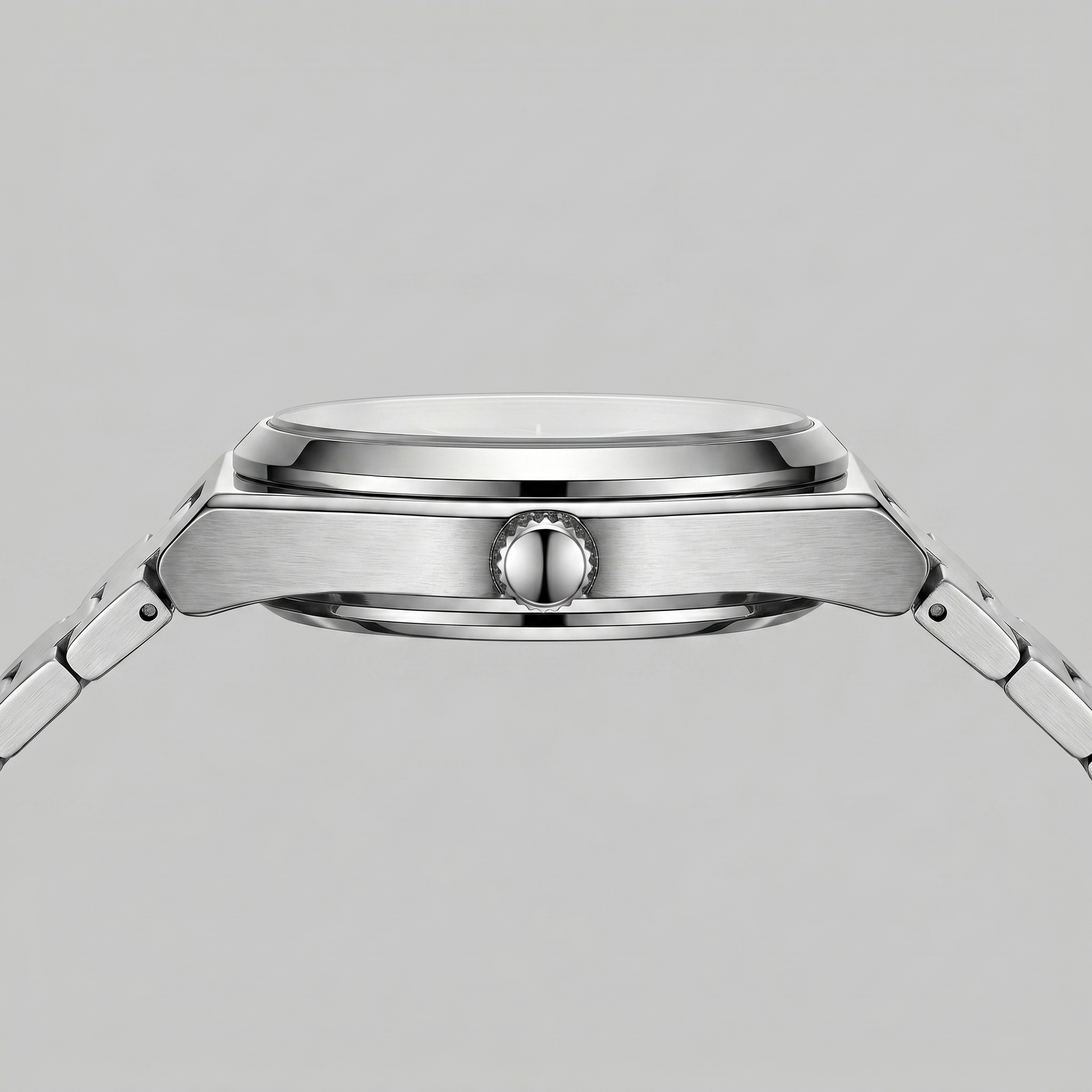 Men's Sunburst Dial Steel Bracelet Watch