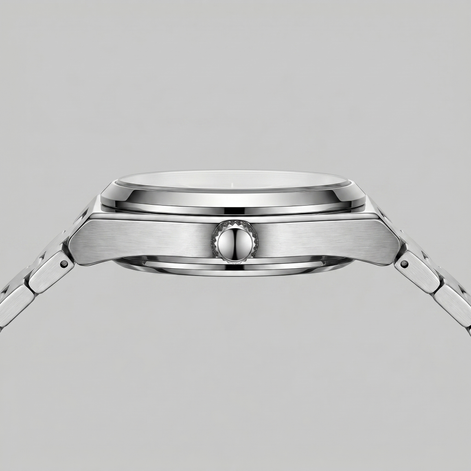 Men's Sunburst Dial Steel Bracelet Watch