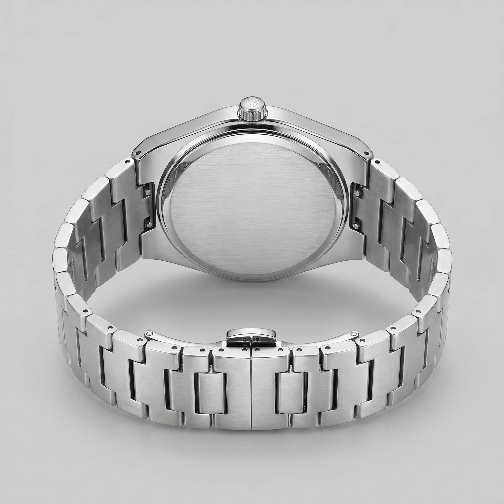 Men's Sunburst Dial Steel Bracelet Watch