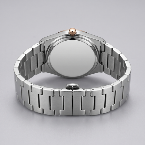Men's Sunburst Dial Steel Bracelet Watch