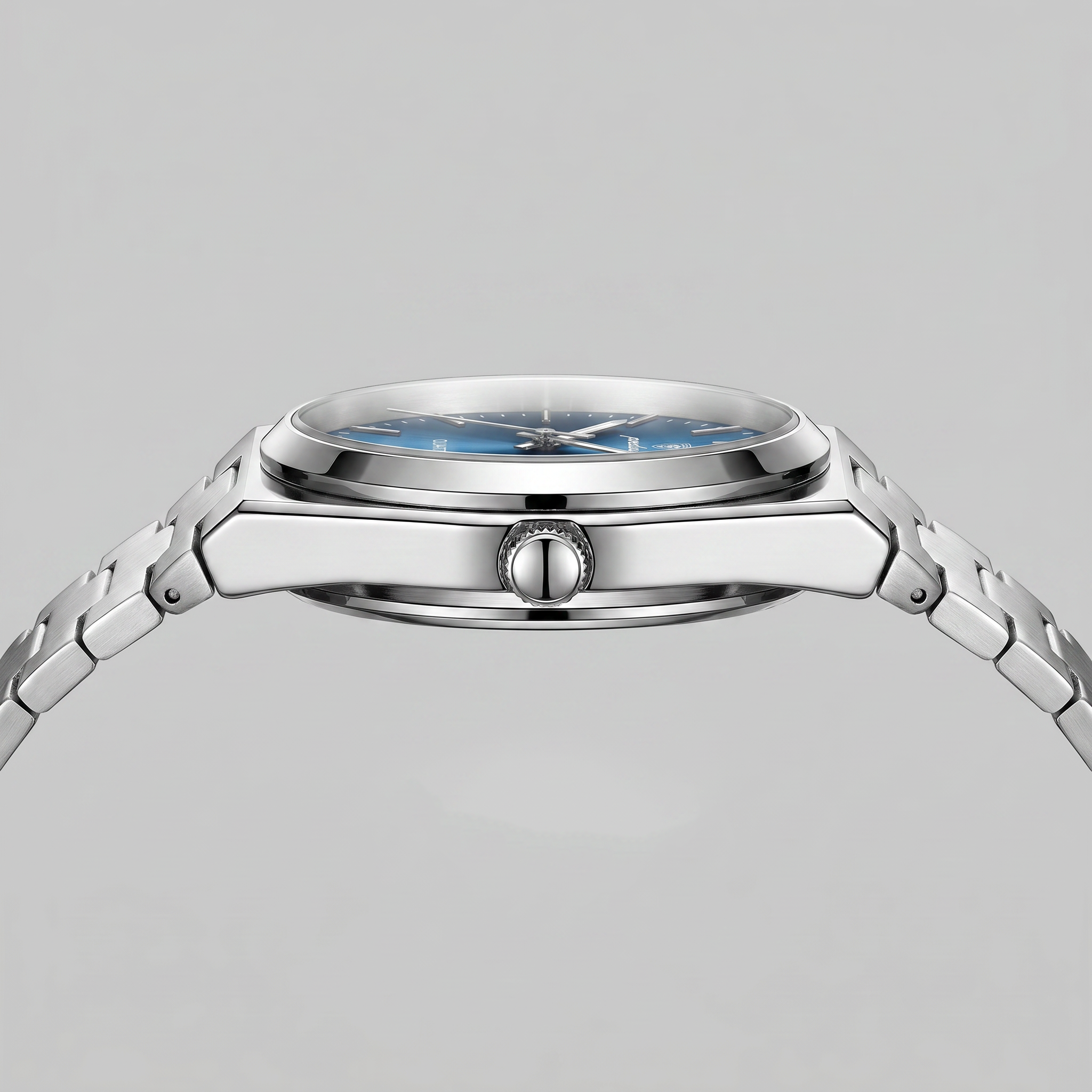 Men's Sunburst Dial Steel Bracelet Watch