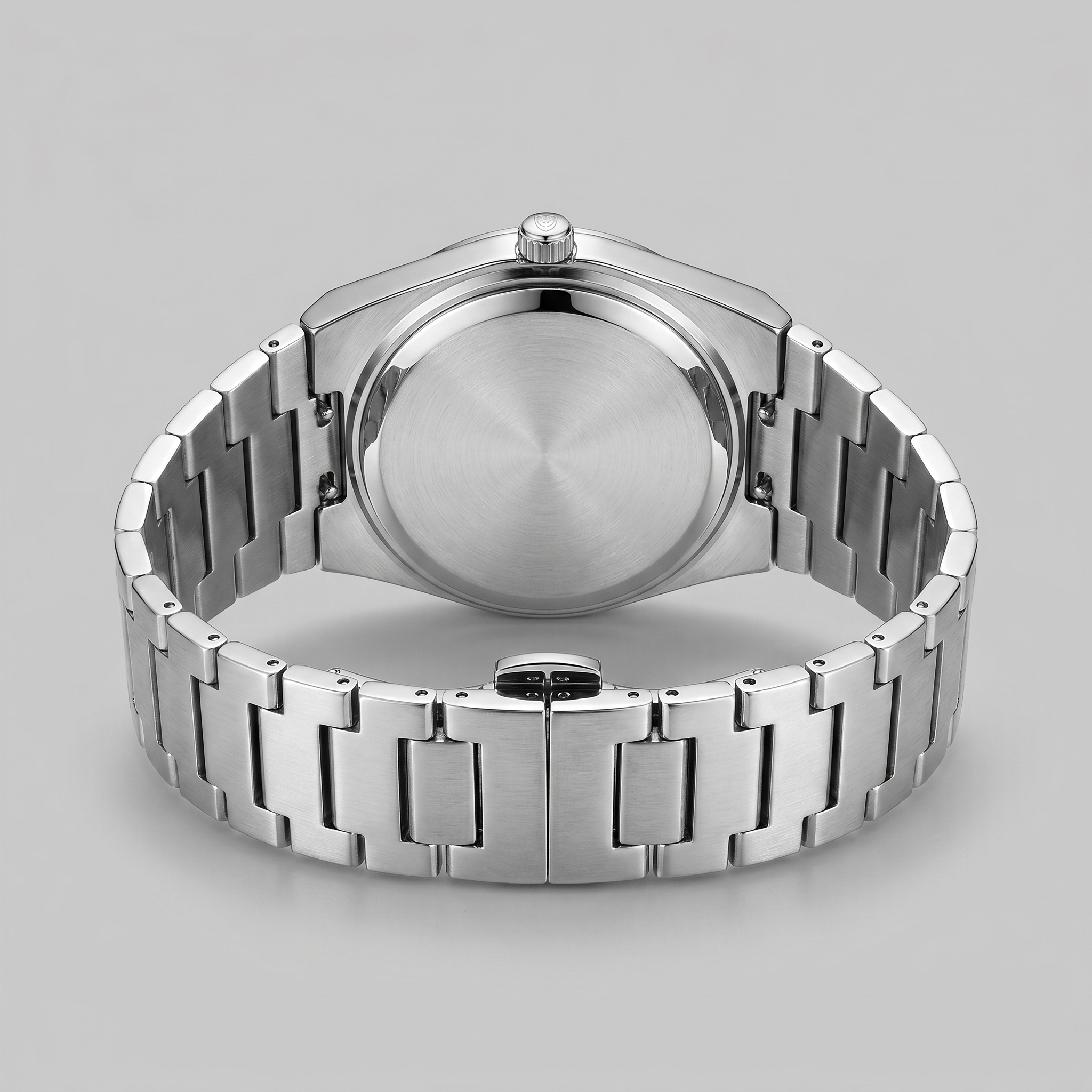 Men's Sunburst Dial Steel Bracelet Watch