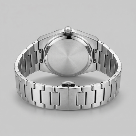 Men's Sunburst Dial Steel Bracelet Watch