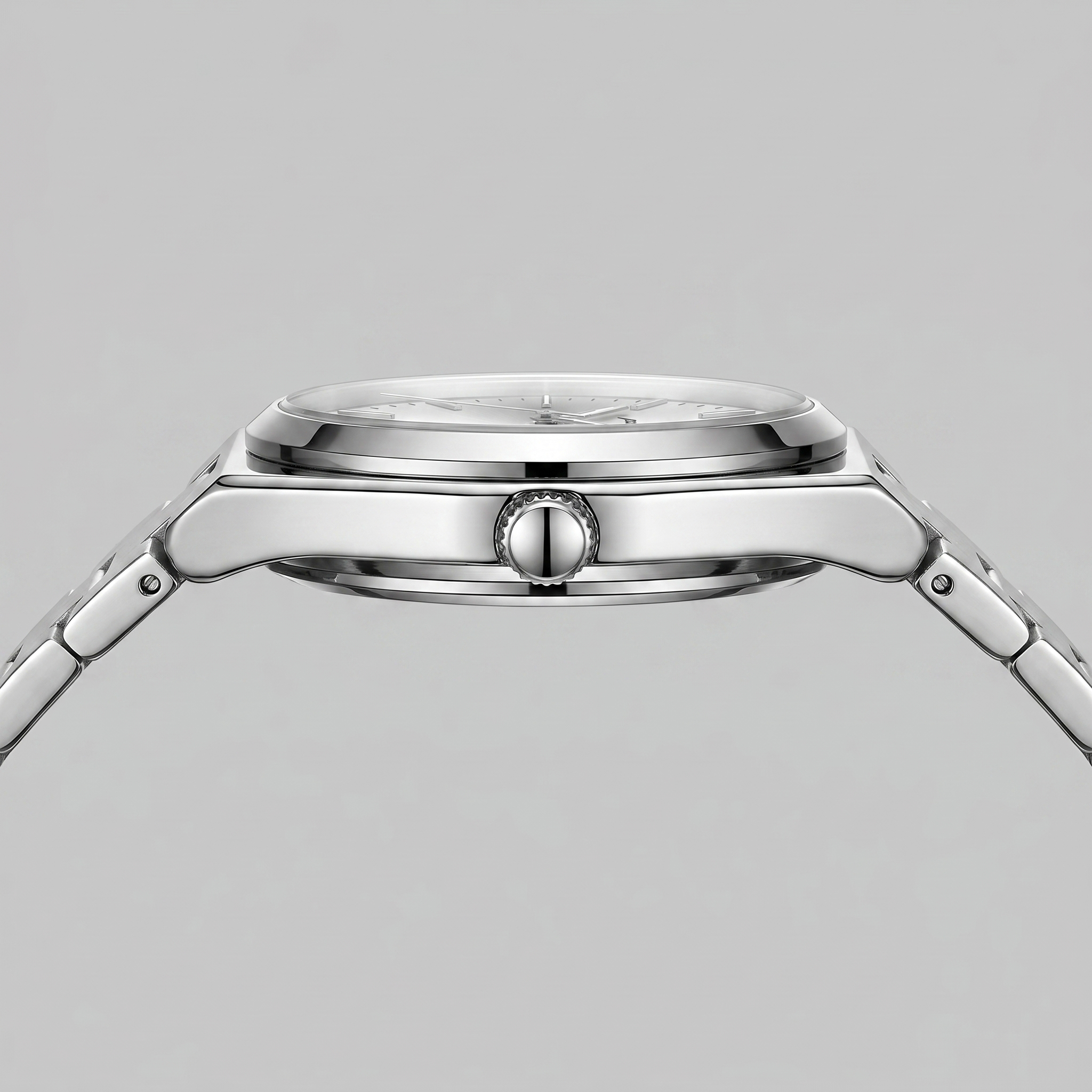 Men's Sunburst Dial Steel Bracelet Watch