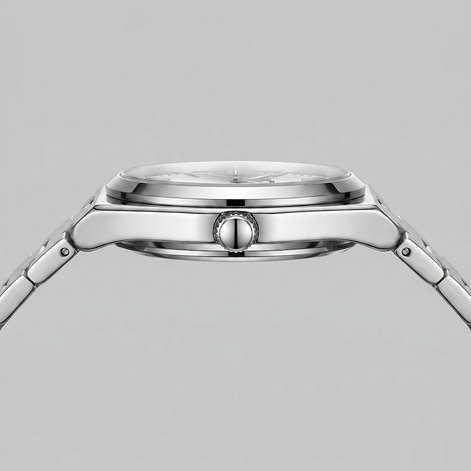Men's Sunburst Dial Steel Bracelet Watch