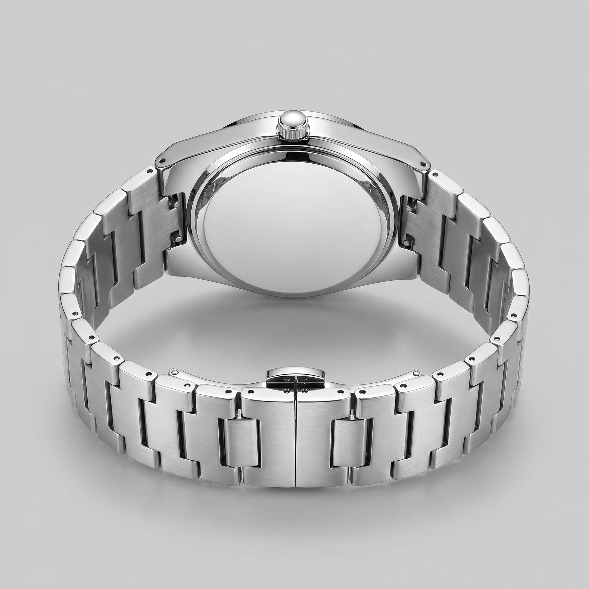Men's Sunburst Dial Steel Bracelet Watch
