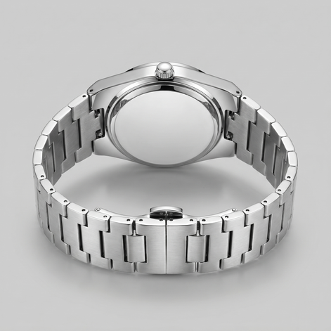 Men's Sunburst Dial Steel Bracelet Watch