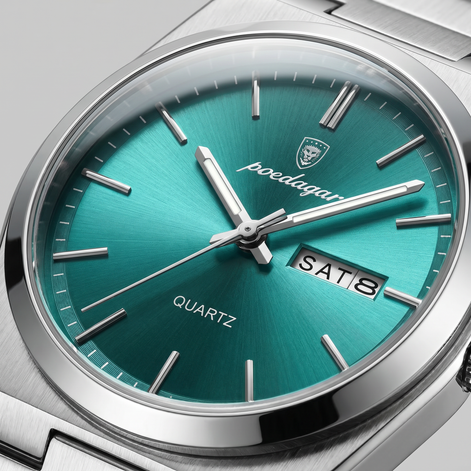 Men's Sunburst Dial Steel Bracelet Watch