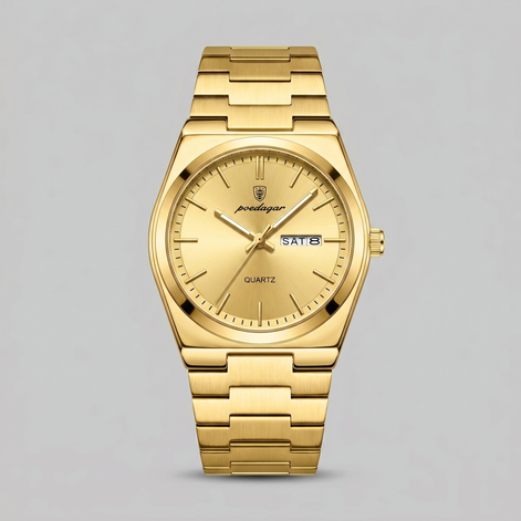 Men's Sunburst Dial Steel Bracelet Watch
