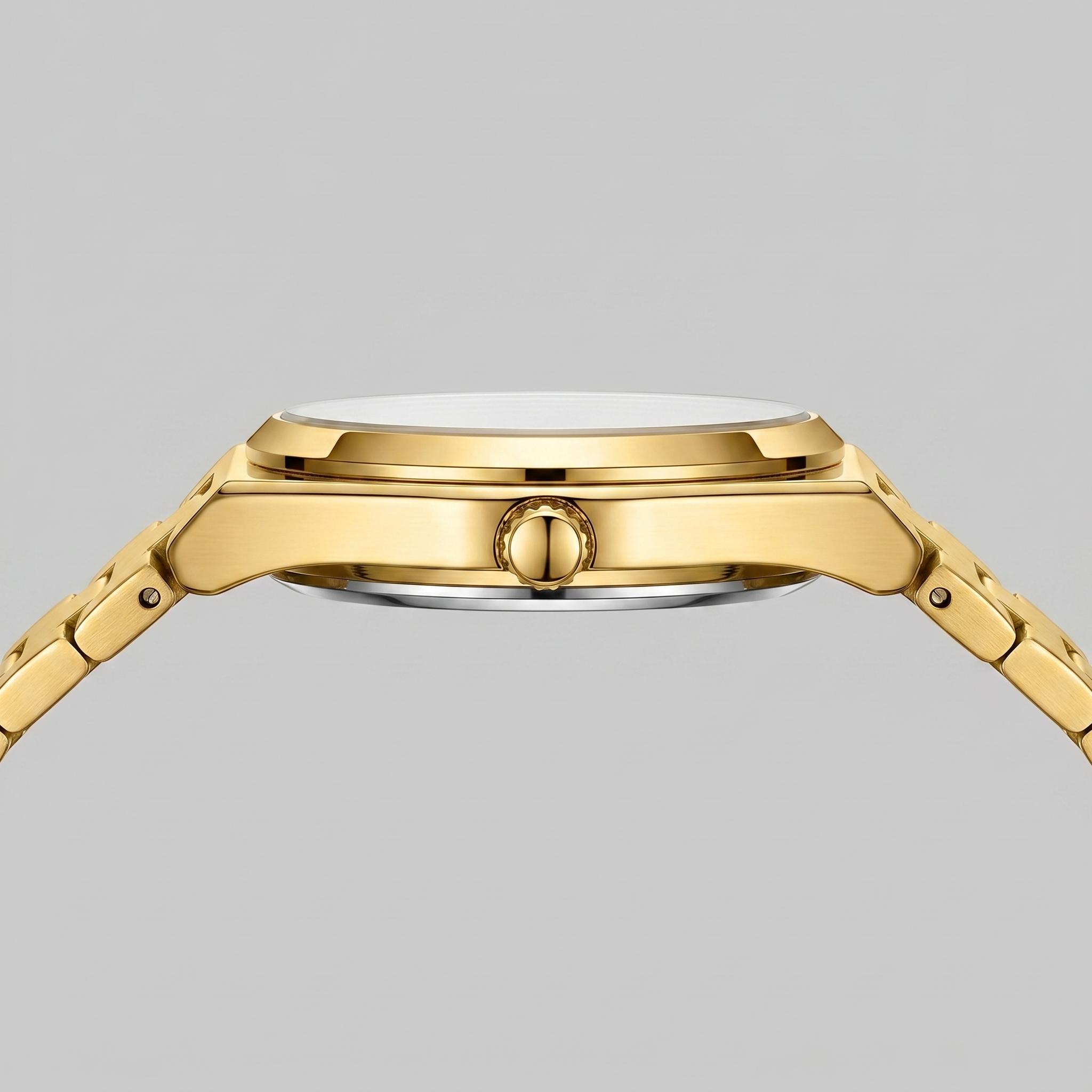 Men's Sunburst Dial Steel Bracelet Watch