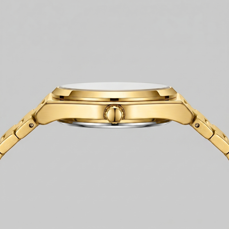 Men's Sunburst Dial Steel Bracelet Watch