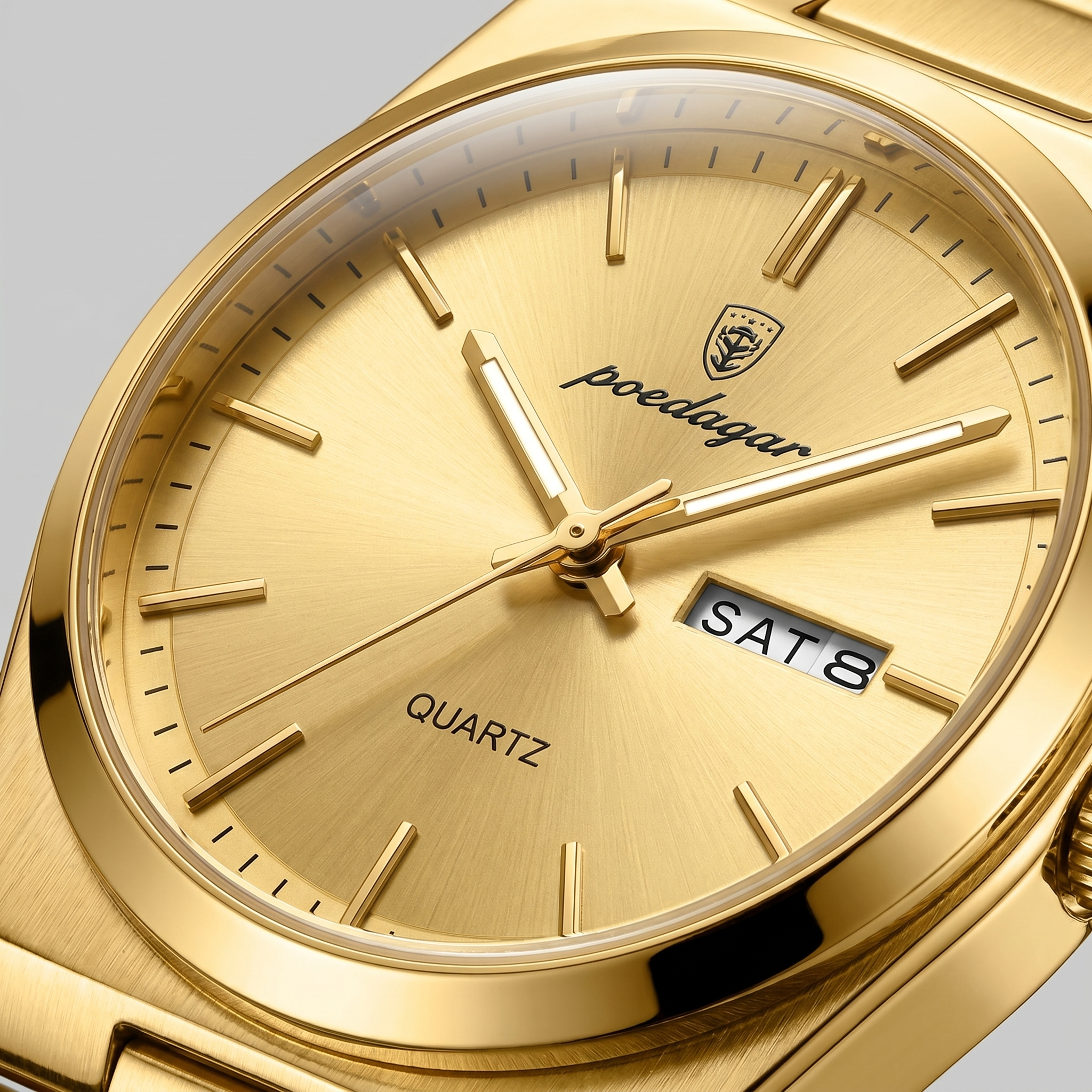 Men's Sunburst Dial Steel Bracelet Watch