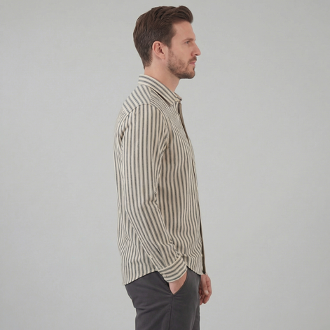 Men's Tailored Fit Striped Shirt