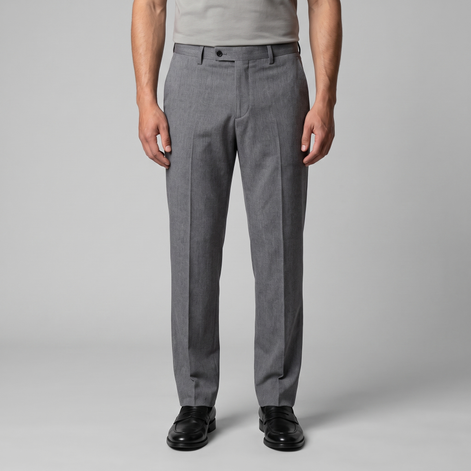 Men's Tailored Flat Front Trousers