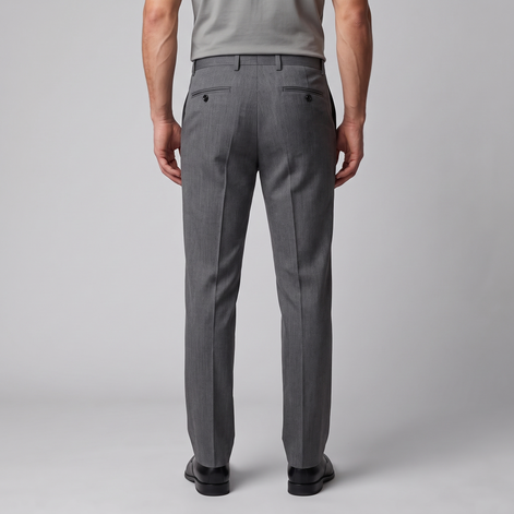 Men's Tailored Flat Front Trousers