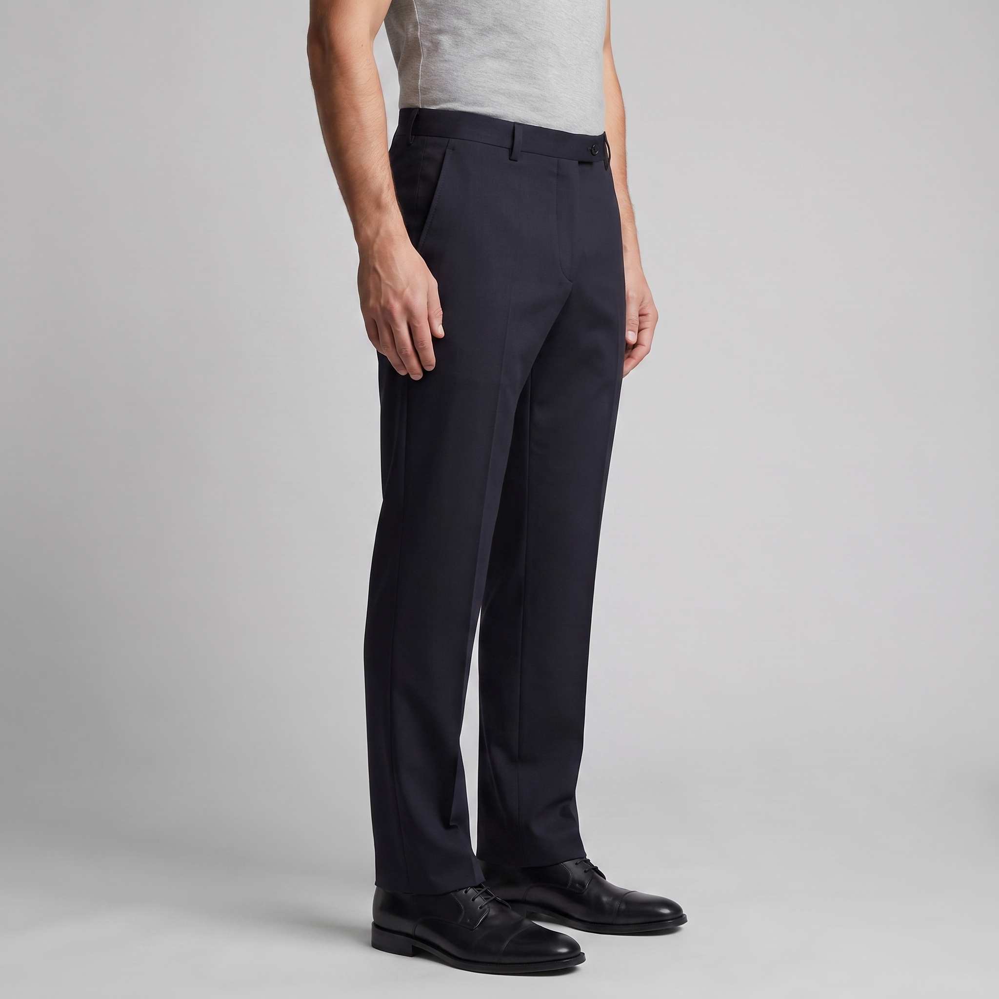Men's Tailored Flat Front Trousers