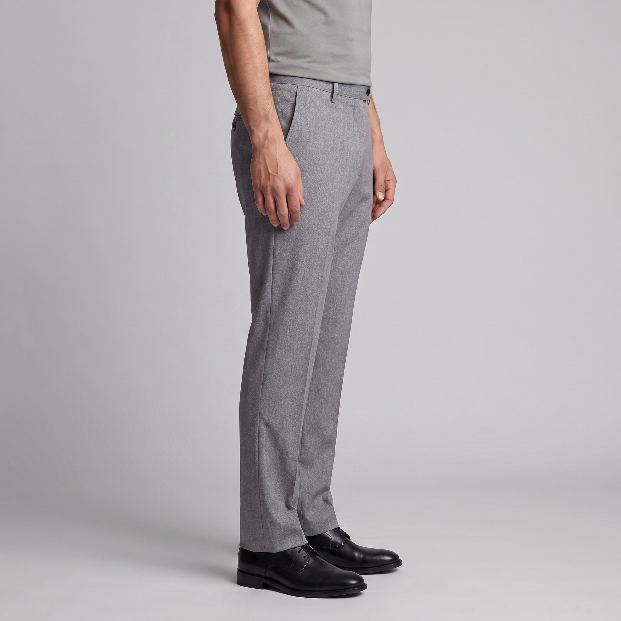 Men's Tailored Flat Front Trousers