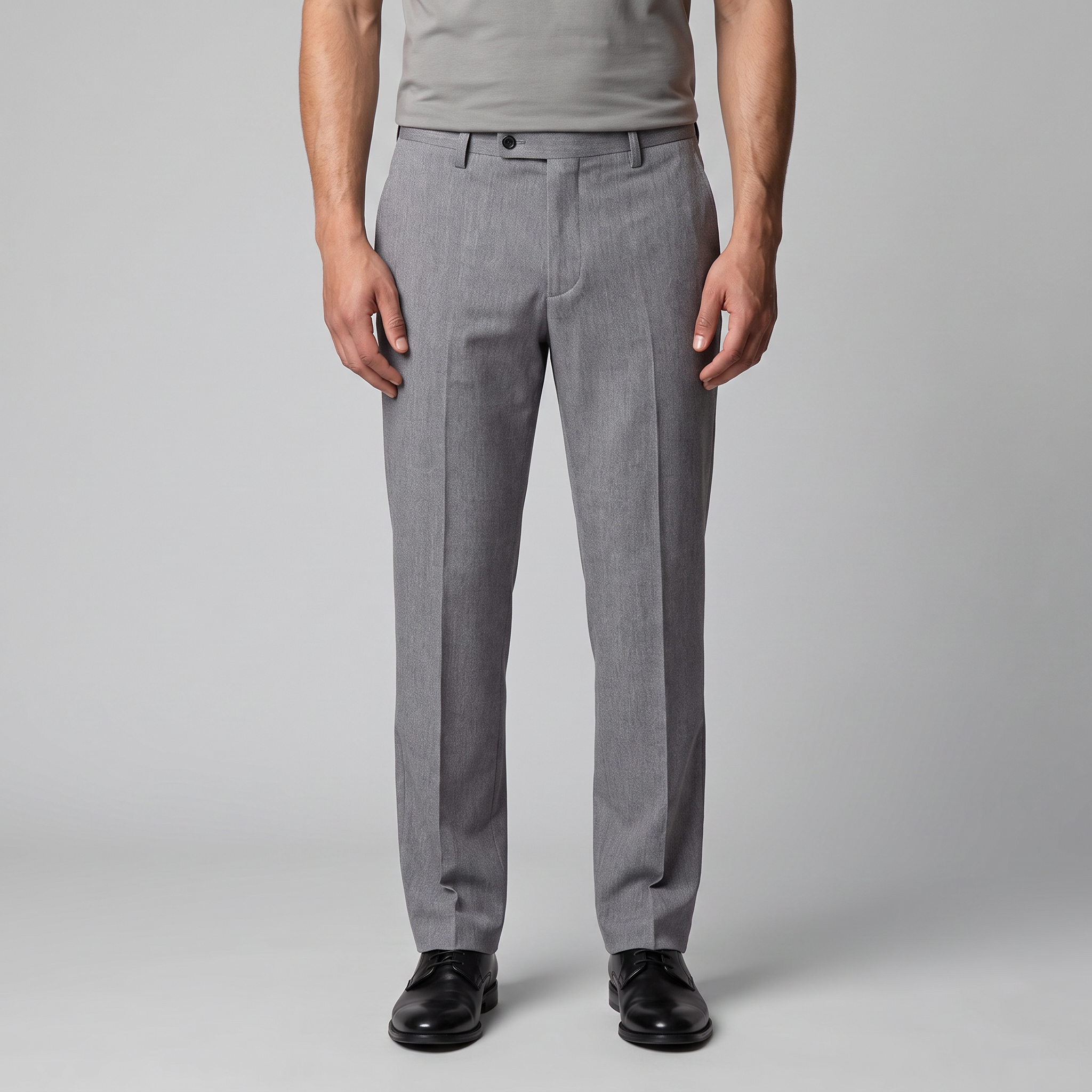Men's Tailored Flat Front Trousers