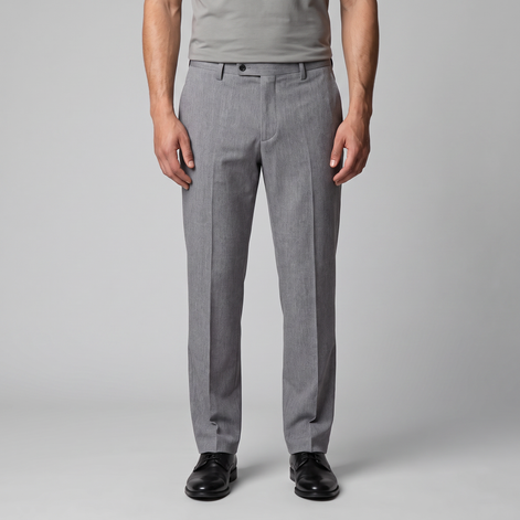Men's Tailored Flat Front Trousers