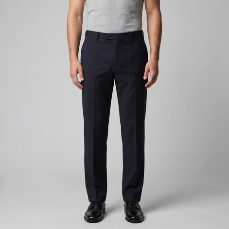 Men's Tailored Flat Front Trousers