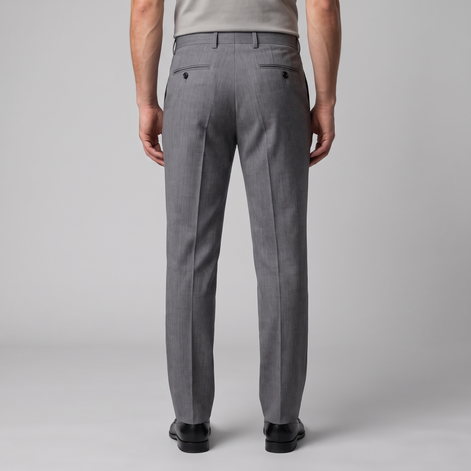 Men's Tailored Flat Front Trousers