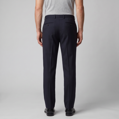 Men's Tailored Flat Front Trousers