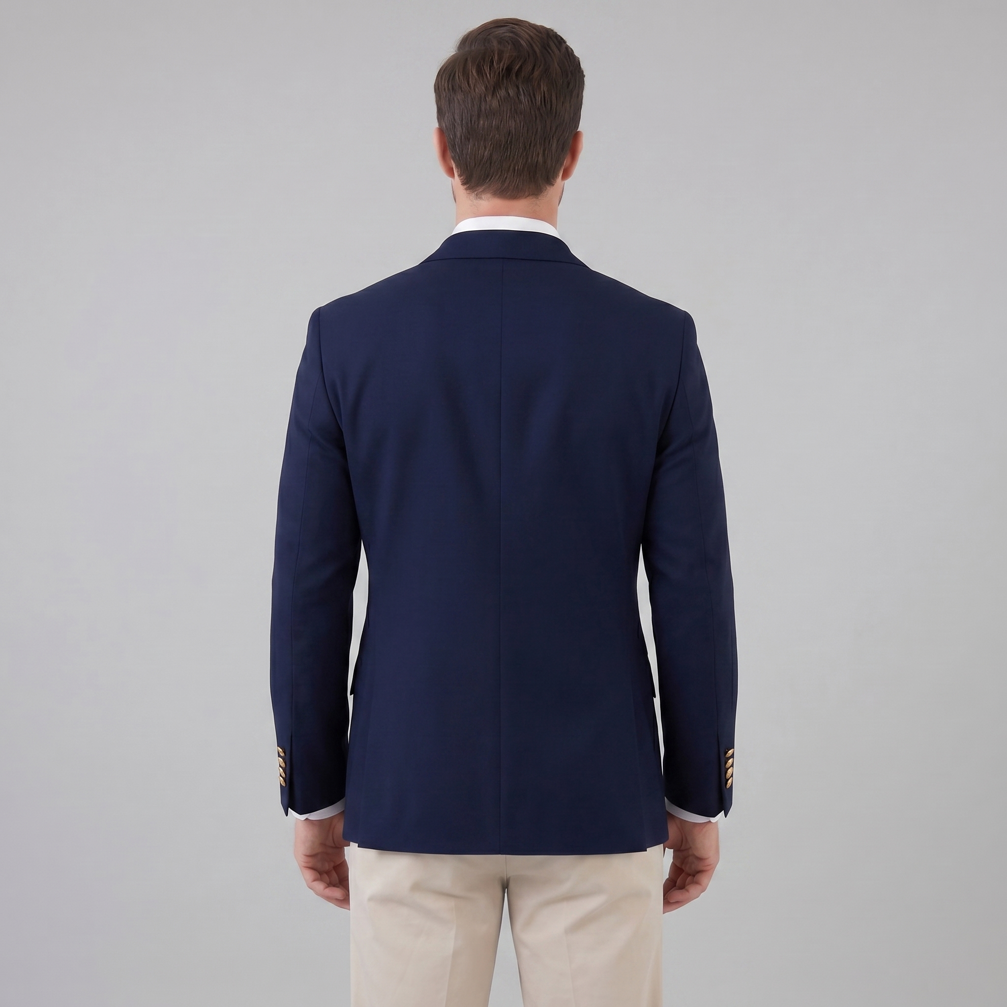 Men's Tailored Grey Blazer Jacket for Formal Occasions