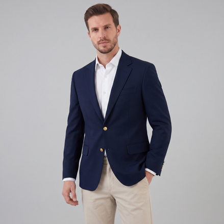 Men's Tailored Grey Blazer Jacket for Formal Occasions