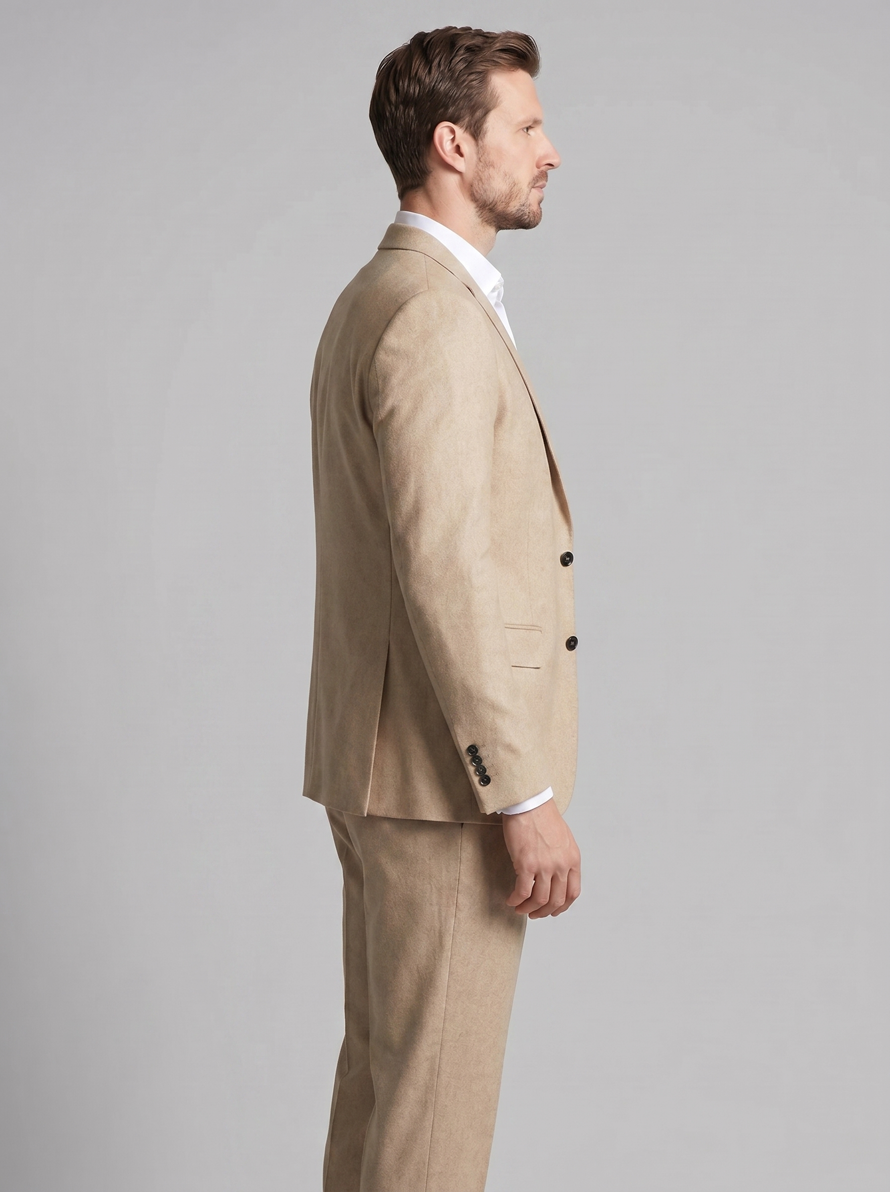 Men's Tailored Two Piece Suit Set with Blazer and Trousers