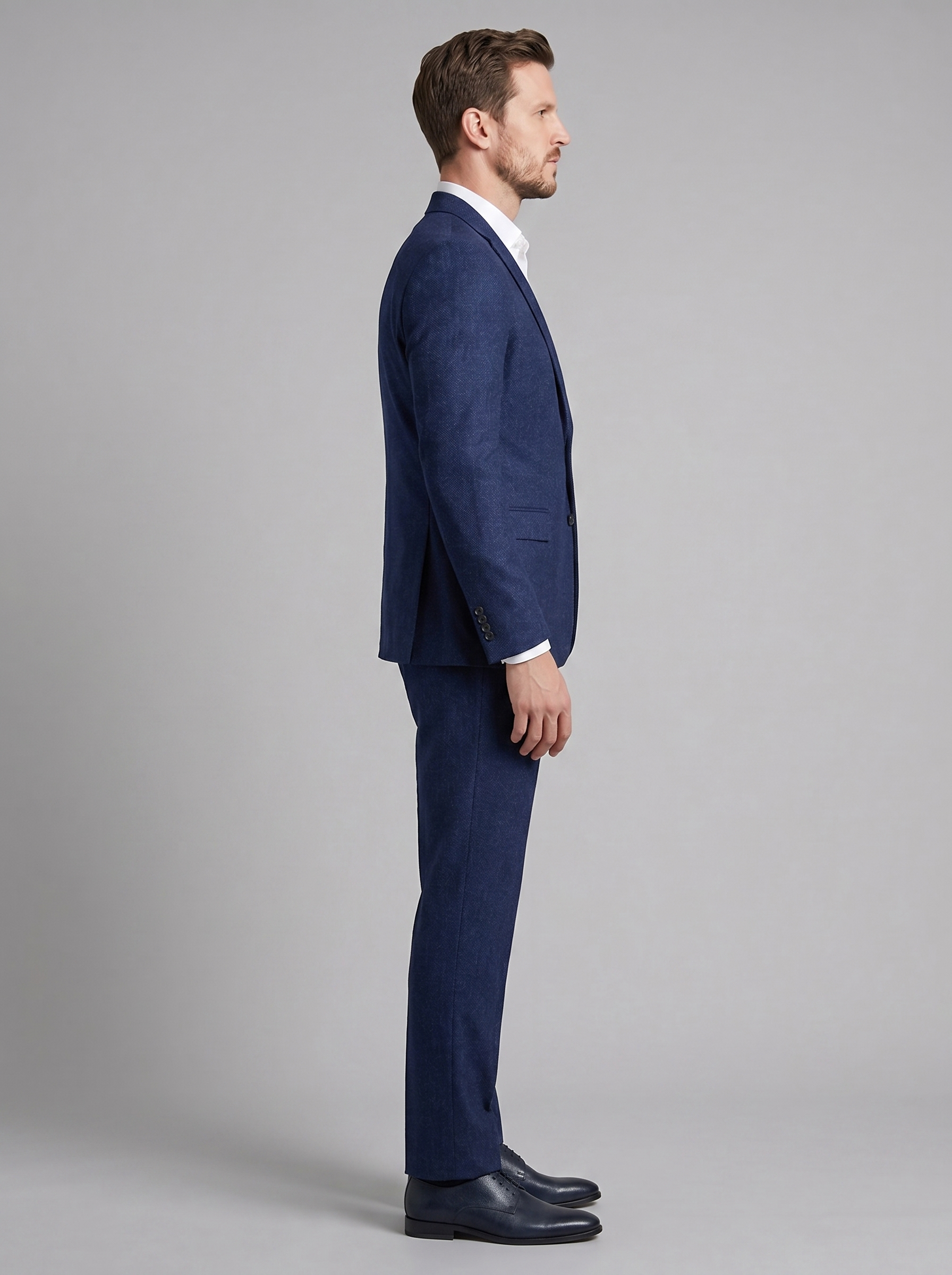 Men's Tailored Two Piece Suit Set with Blazer and Trousers
