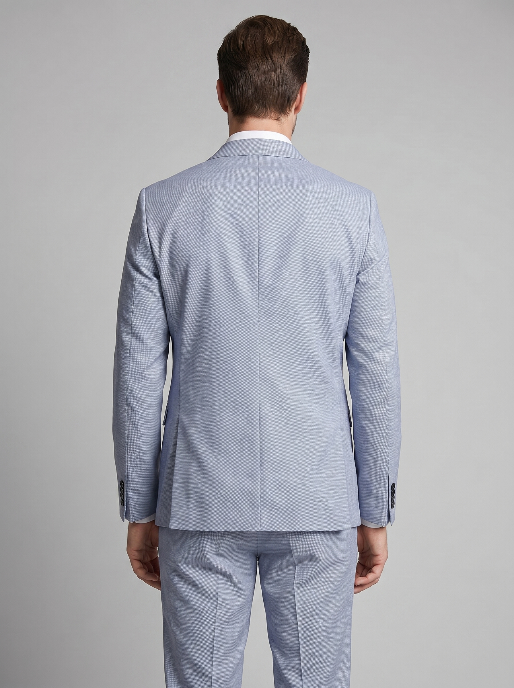 Men's Tailored Two Piece Suit Set with Blazer and Trousers