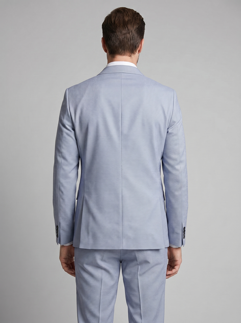 Men's Tailored Two Piece Suit Set with Blazer and Trousers
