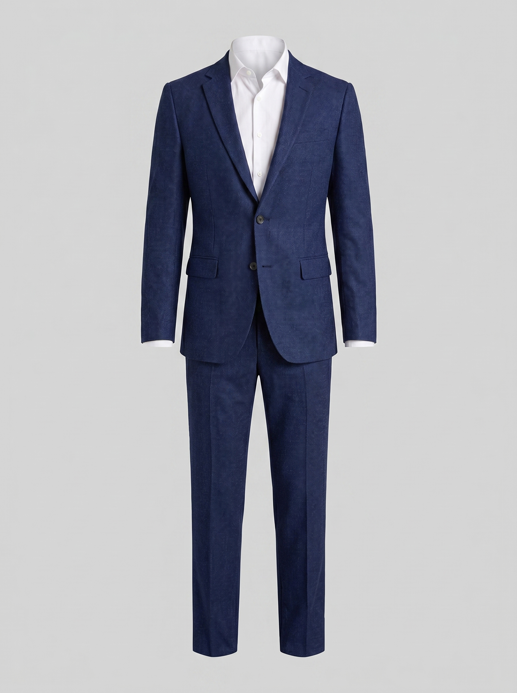 Men's Tailored Two Piece Suit Set with Blazer and Trousers