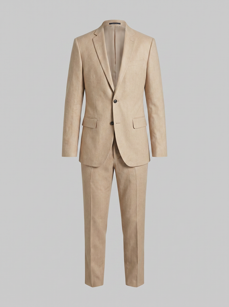 Men's Tailored Two Piece Suit Set with Blazer and Trousers