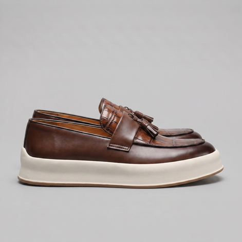 Men's Tassel Platform Loafers
