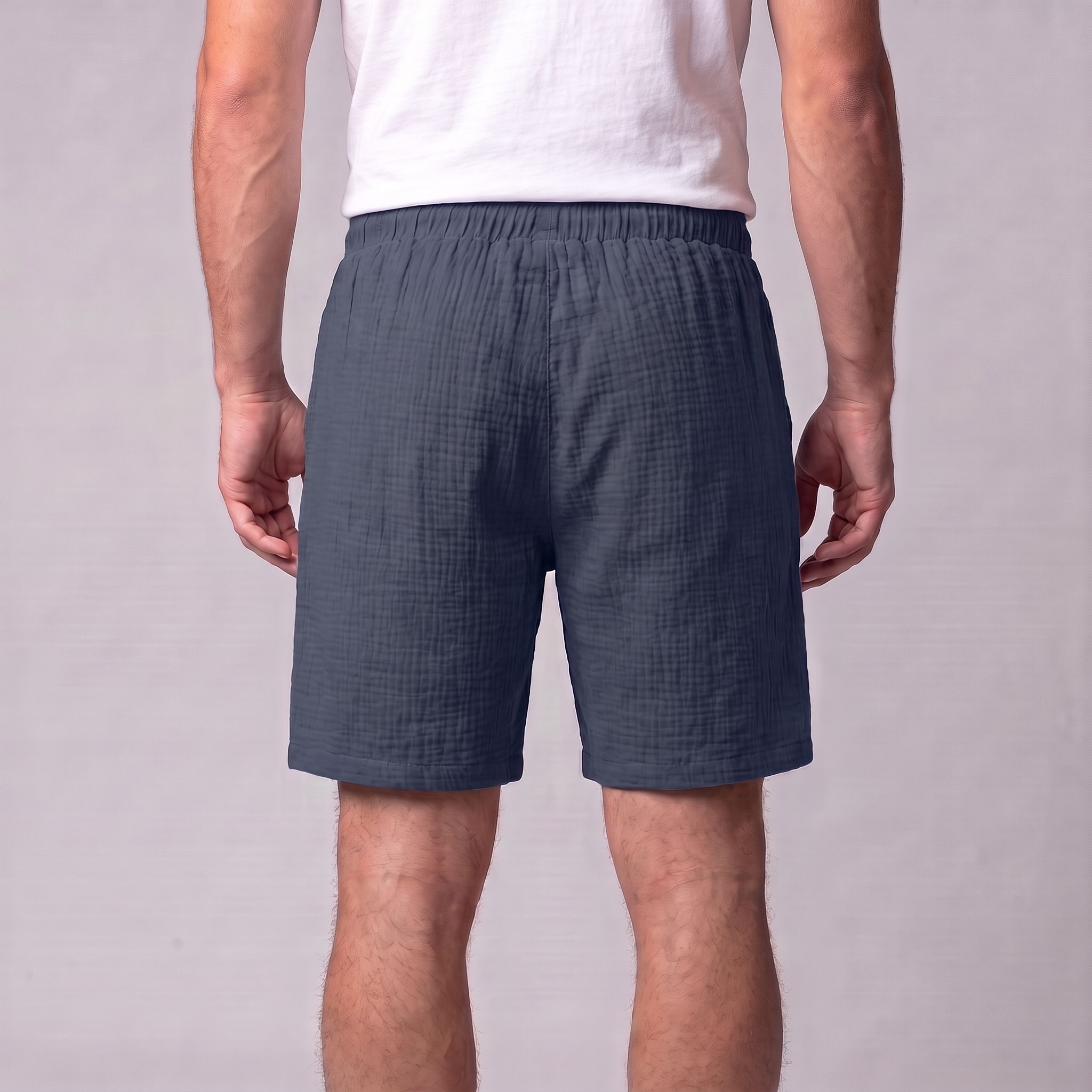 Men's Textured Drawstring Shorts
