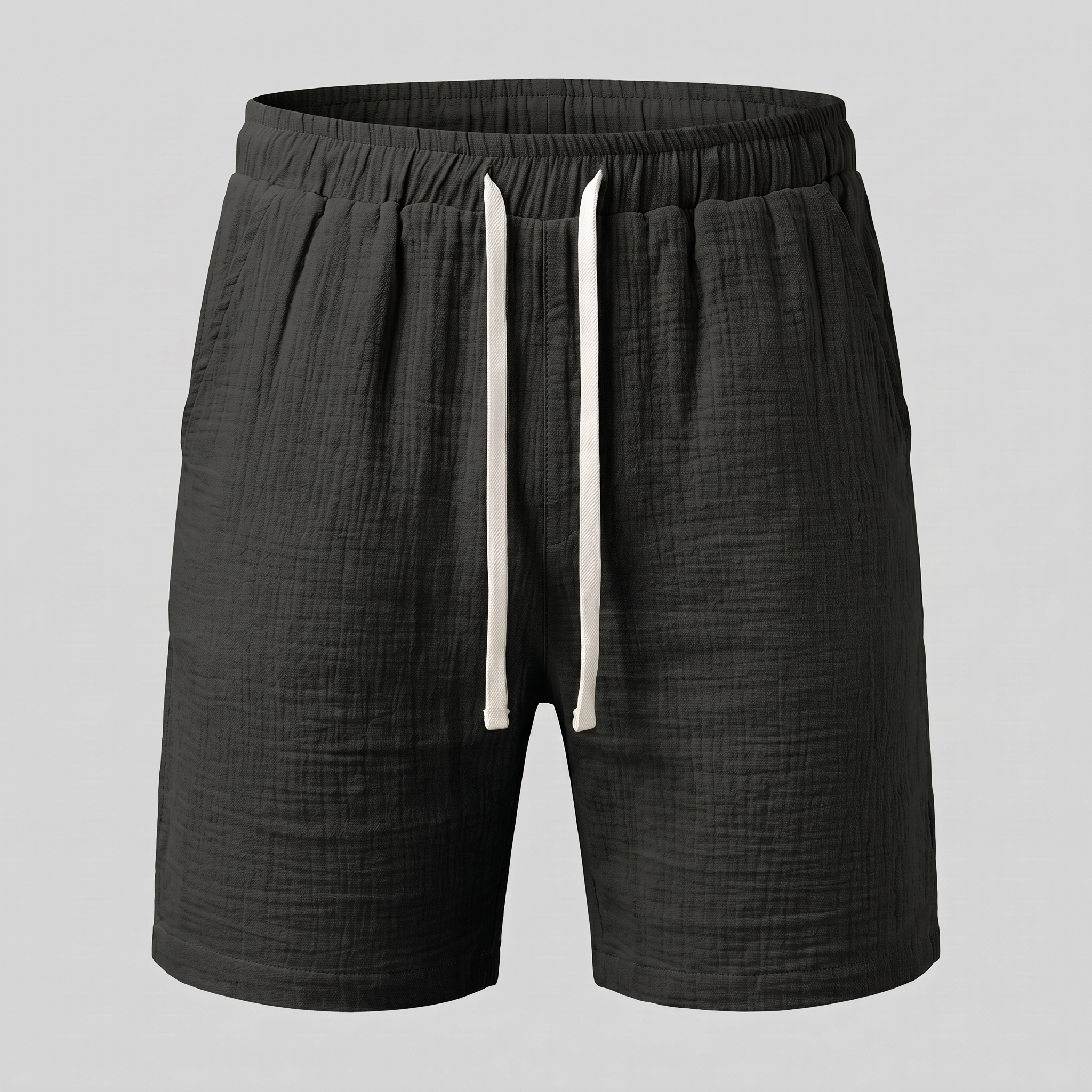 Men's Textured Drawstring Shorts