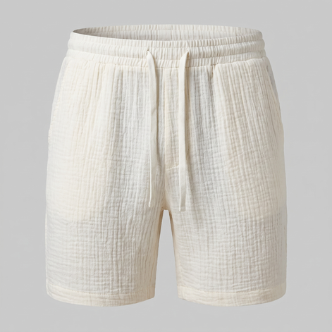 Men's Textured Drawstring Shorts