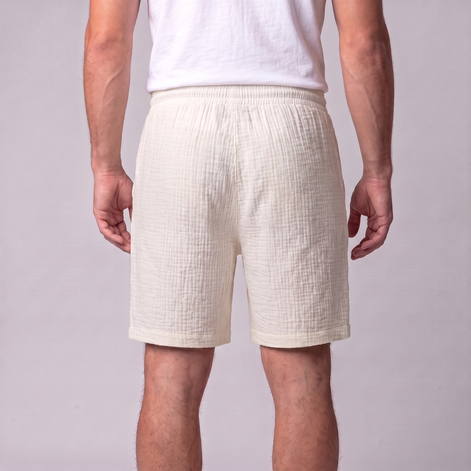 Men's Textured Drawstring Shorts