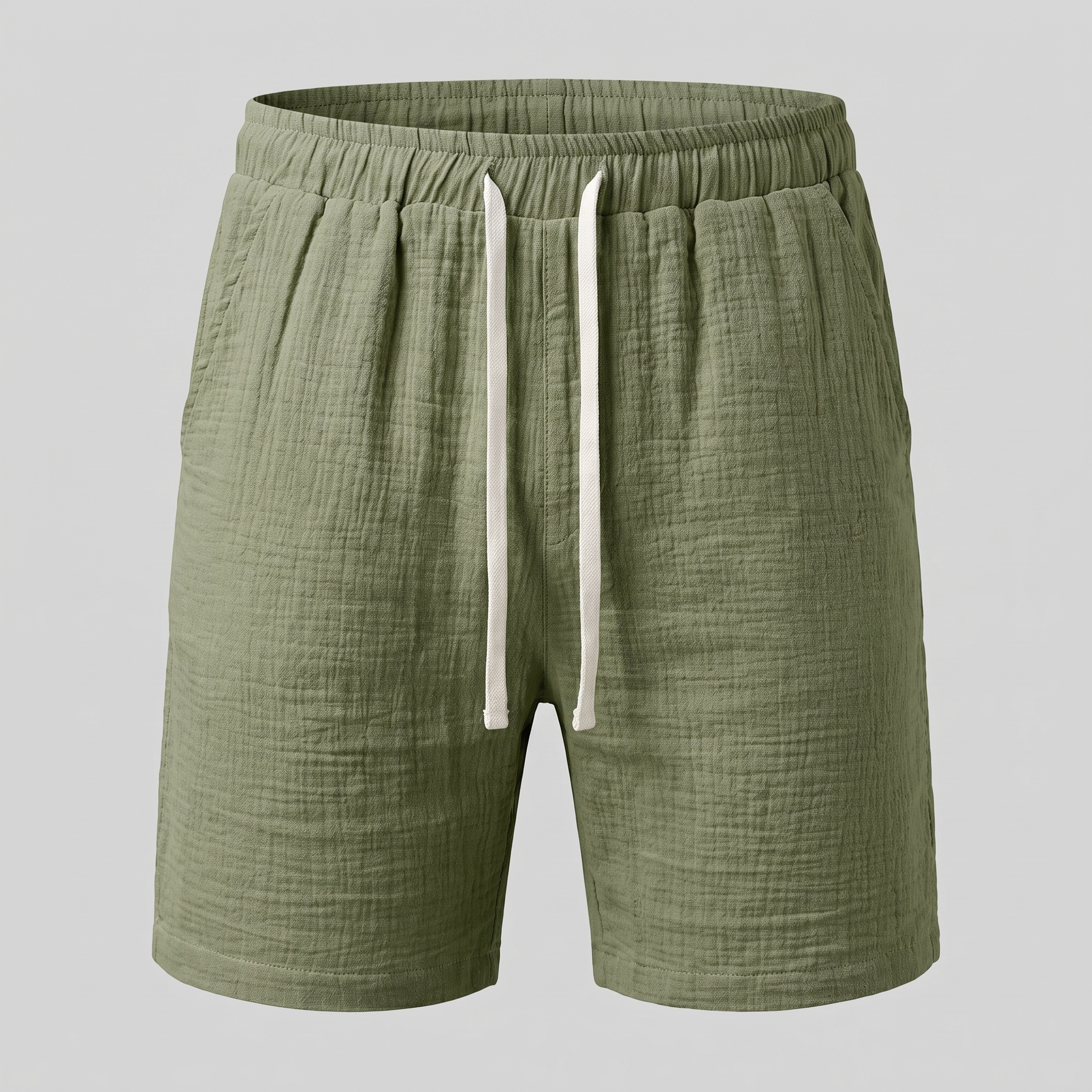 Men's Textured Drawstring Shorts