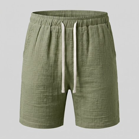 Men's Textured Drawstring Shorts