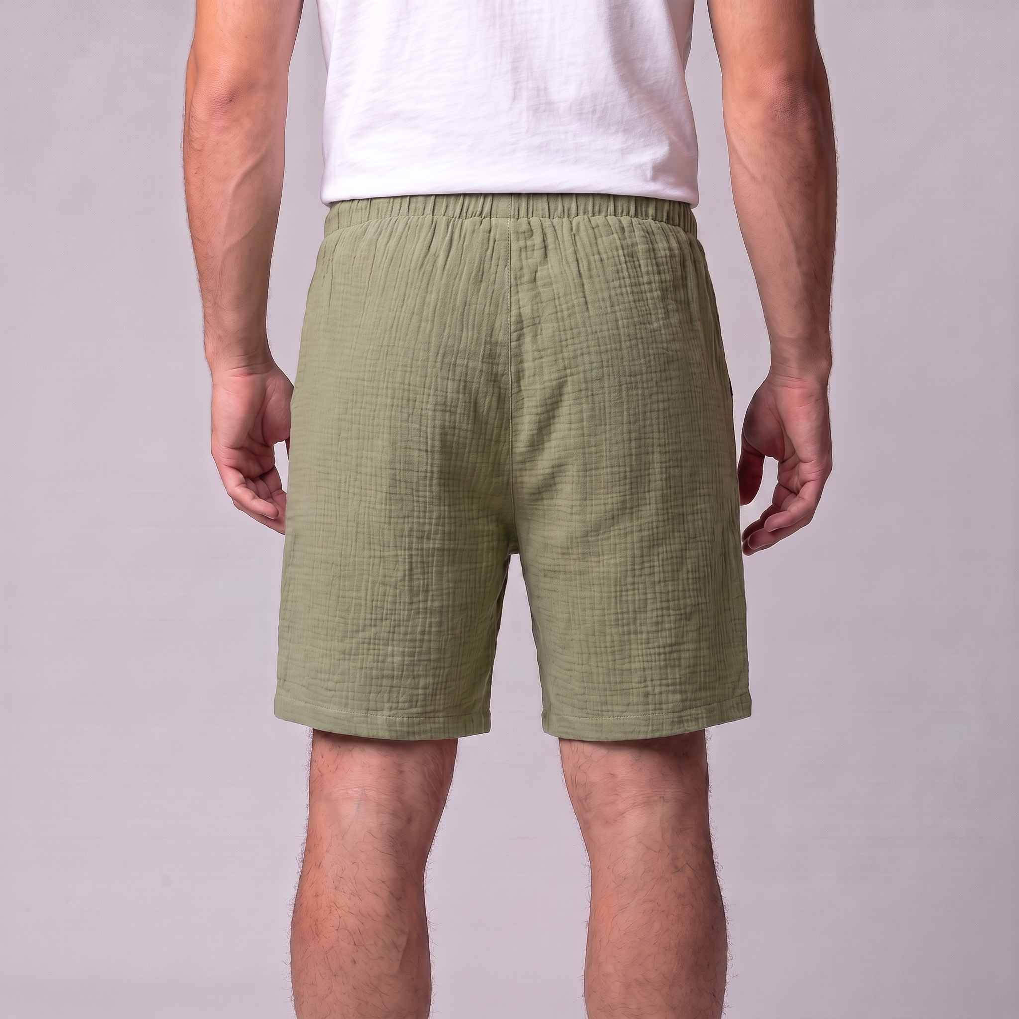 Men's Textured Drawstring Shorts