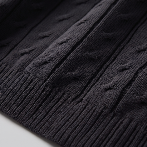 Men's Textured Knit Polo Shirt